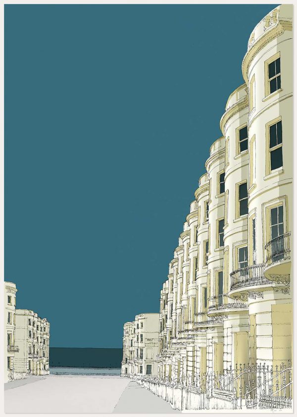 print named Brunswick Place and the Sea by artist alej ez