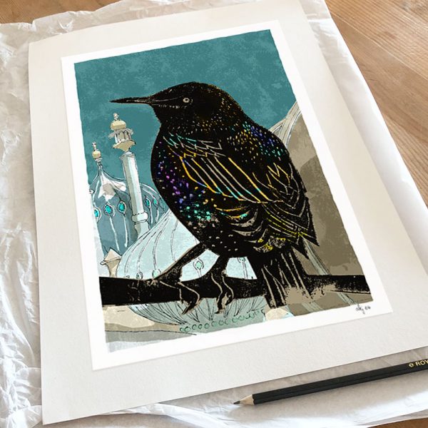 The Starling at Pavilion Gardens art print