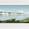 art print titled Seven Sisters White Cliffs by artist alej ez