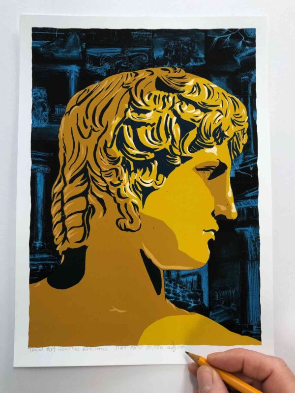 Greek Youth Antinous a Travel Art Journal