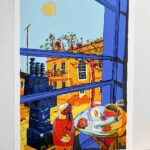 Art print by artist alej ez titled A Day out with my Bestie at Pallant House Gallery