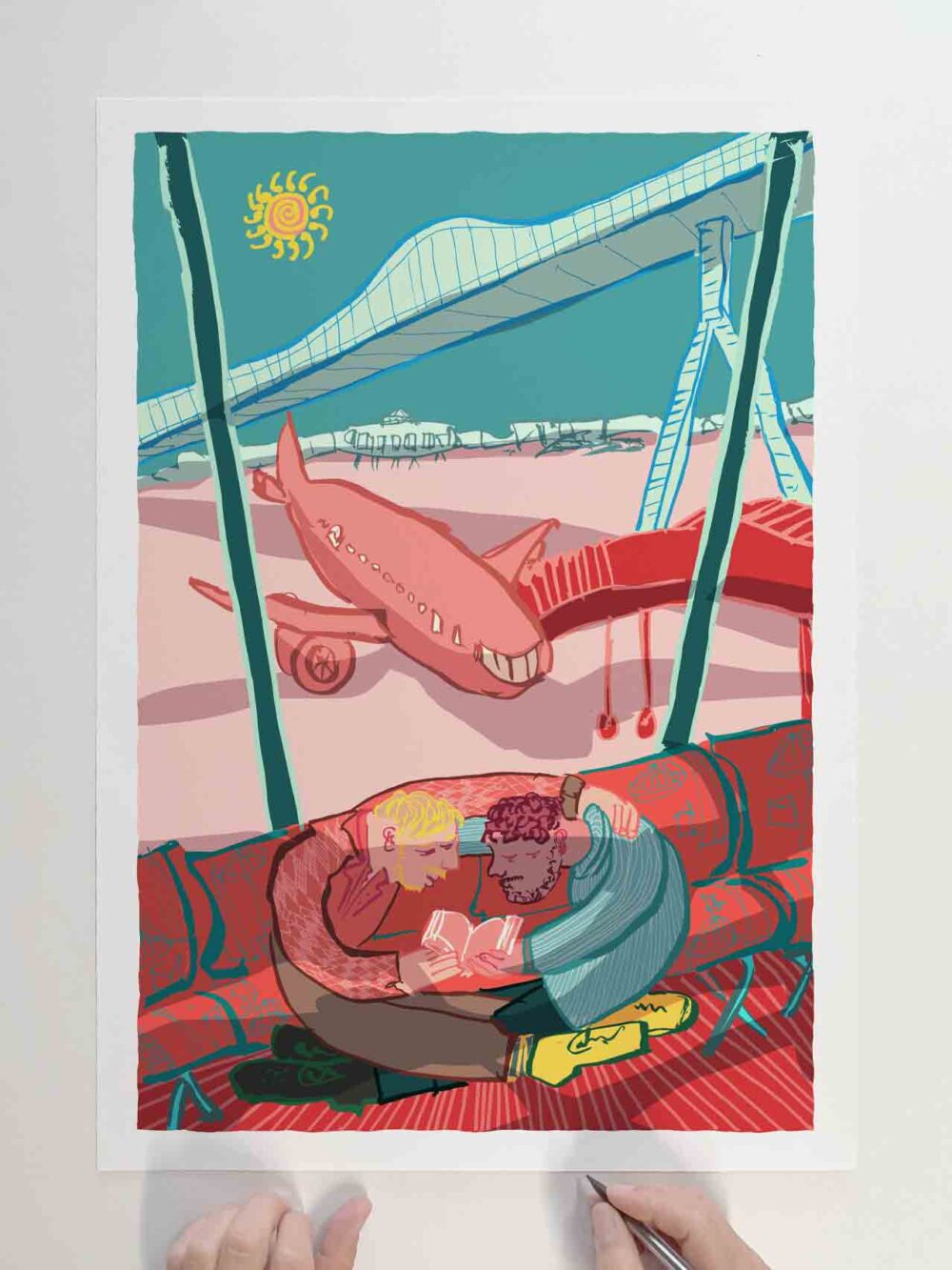 Art print by artist alej ez titled Chasing the Winter Sun
