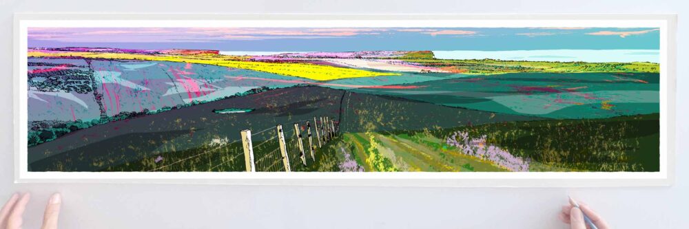Art print by artist alej ez titled And Then Spring Breaks Through