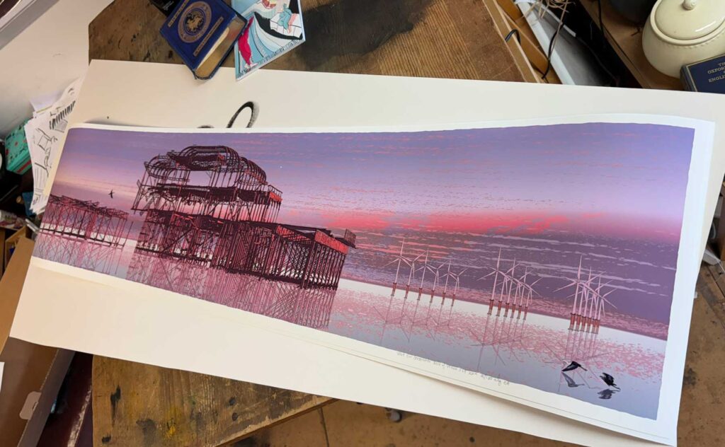 Belt of Venus print series by alej ez art Brighton