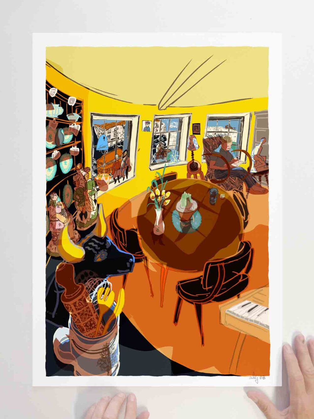 Art print by artist alej ez titled My Favourite Armchair