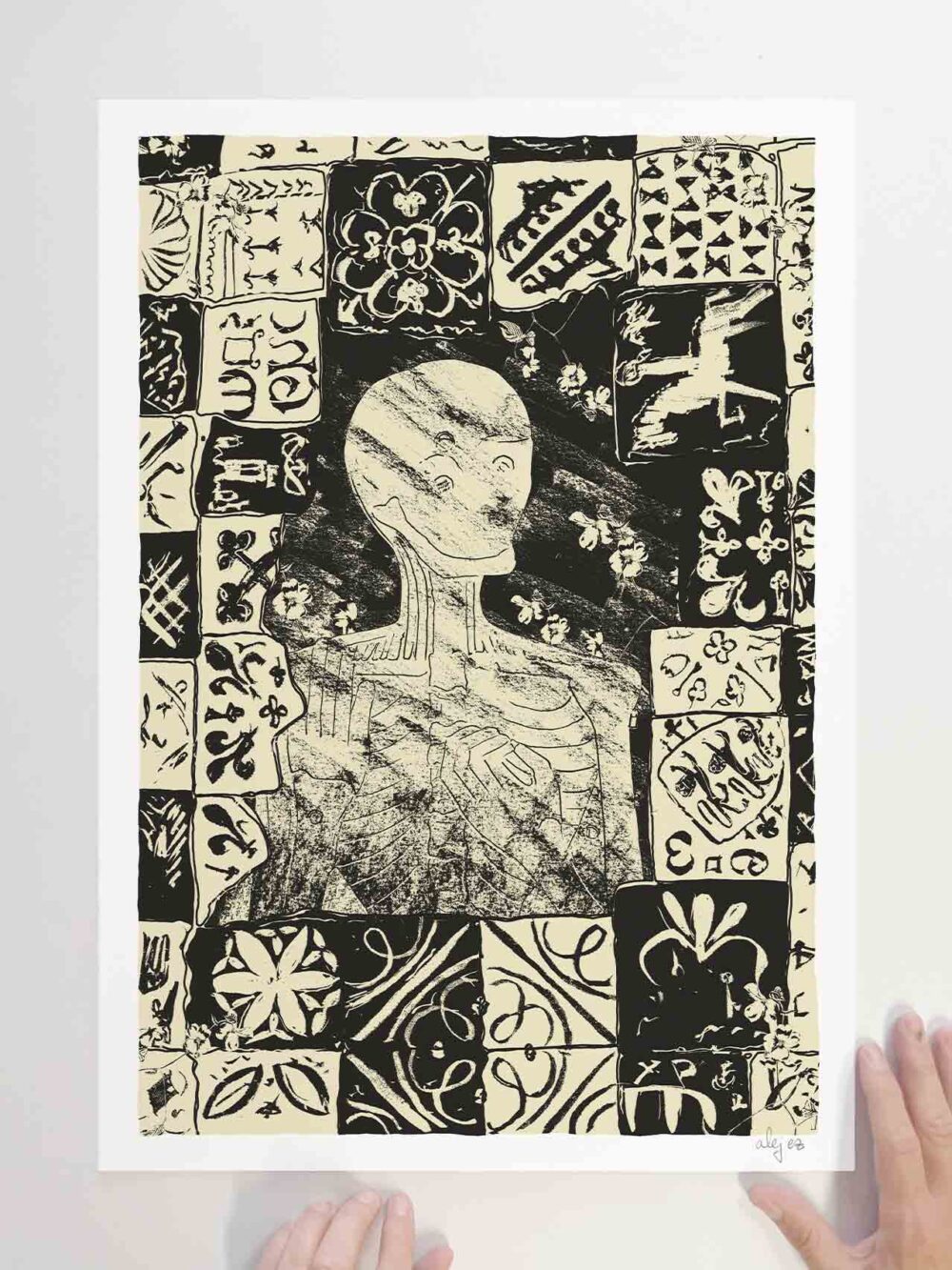 Limited Edition Art print by artist alej ez titled VITA IN MOTU